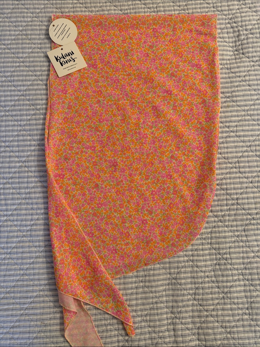 Kulani Kinis Swimsuit Bottom Cover up. Pink & Orange Floral OS NWT